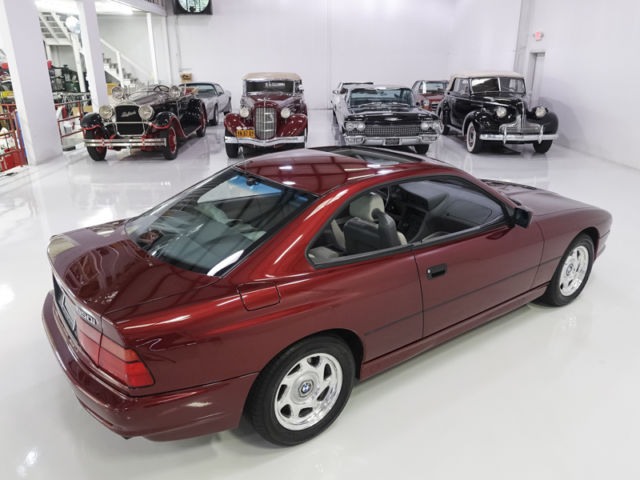 1991 Pearl Red Metallic BMW 8-Series Coupe