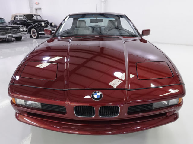 1991 Pearl Red Metallic BMW 8-Series Coupe