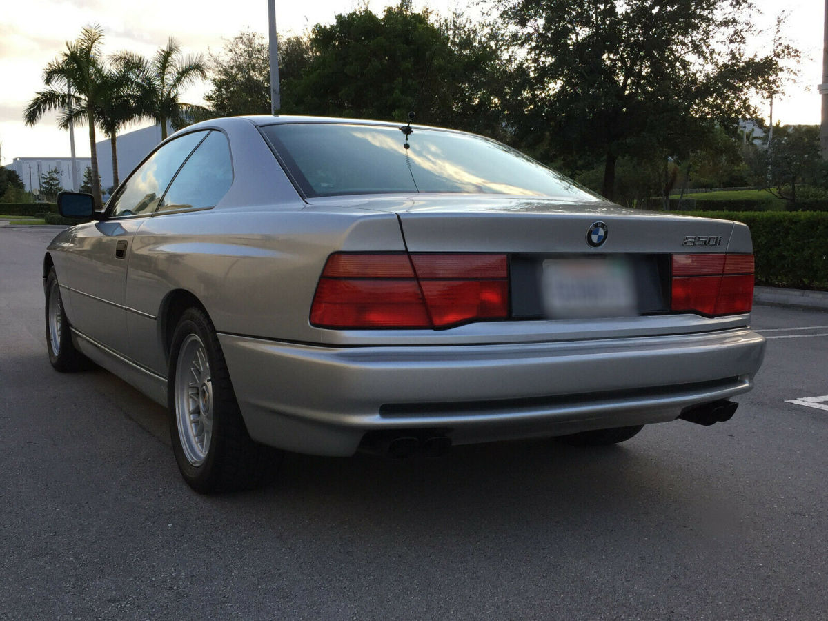1991 SILVER BMW 8-Series COUPE