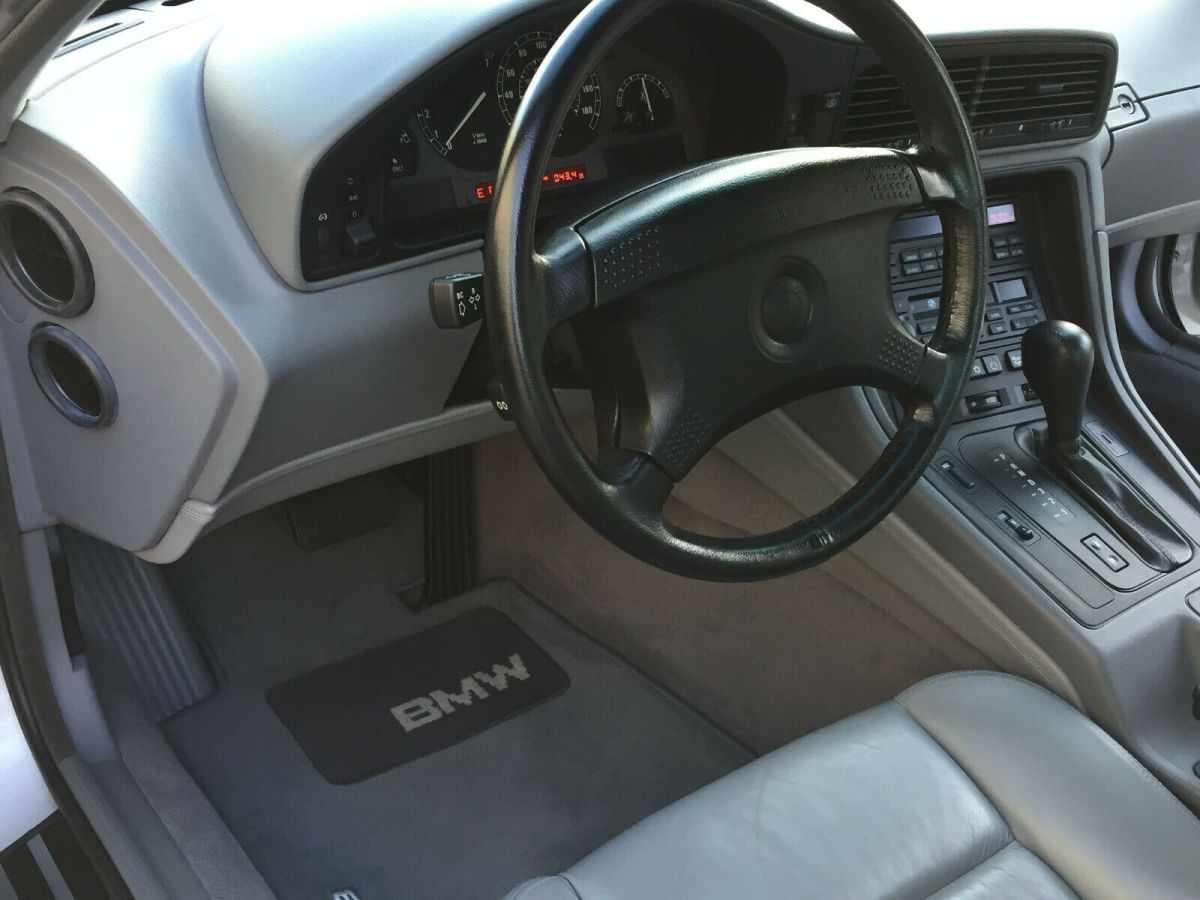 1991 SILVER BMW 8-Series COUPE