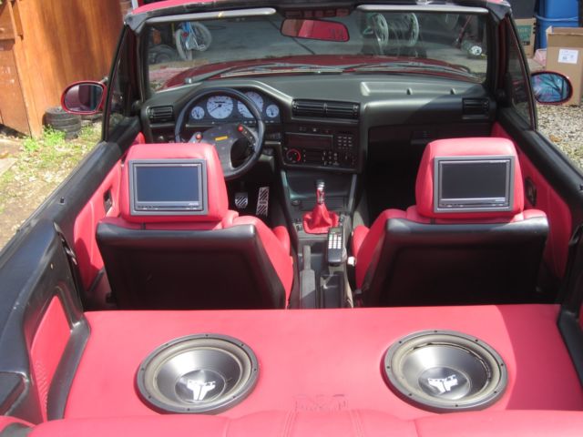 1991 Red BMW 3-Series Convertible