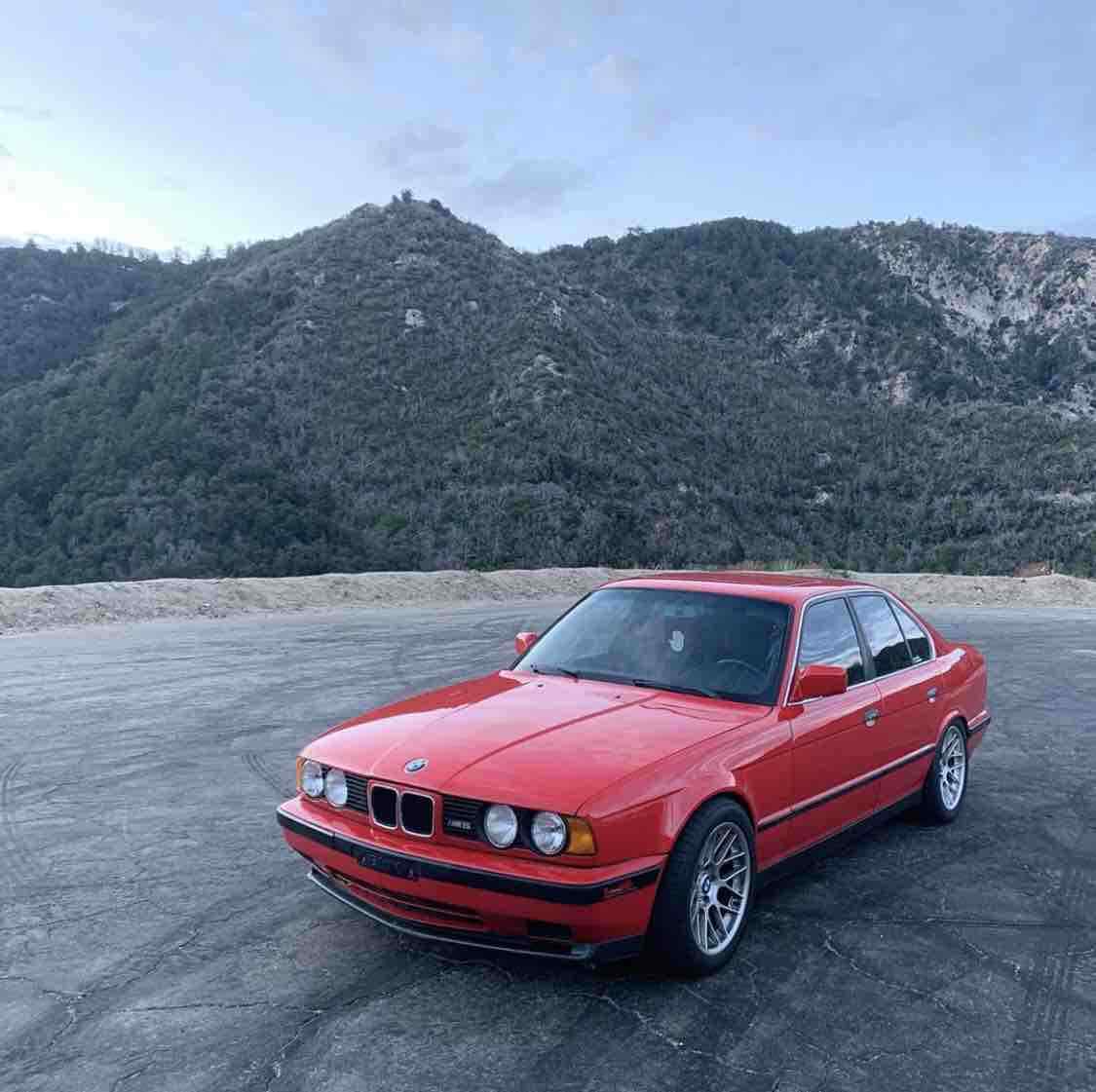 1991 Red BMW M5 Sedan