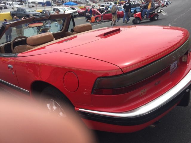 1991 Red Buick Reatta Convertible