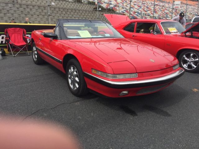 1991 Red Buick Reatta Convertible