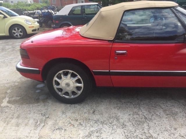 1991 Red Buick Reatta Convertible