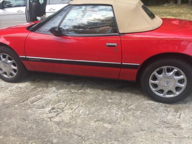 1991 Red Buick Reatta Convertible