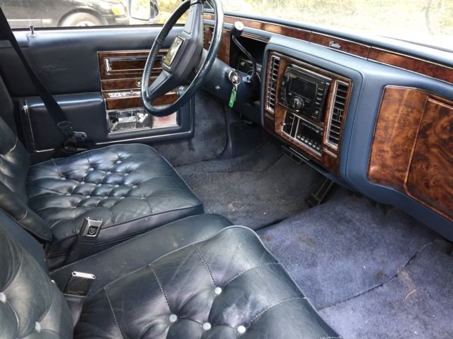 1991 Blue Cadillac Brougham Sedan