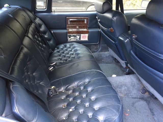 1991 Blue Cadillac Brougham Sedan