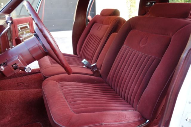 1991 White Cadillac Brougham Sedan