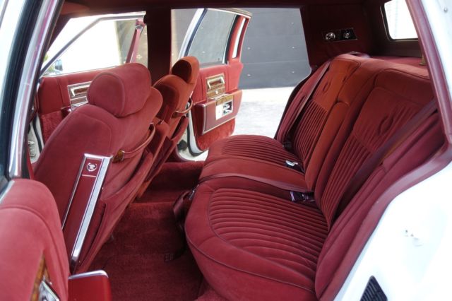 1991 White Cadillac Brougham Sedan