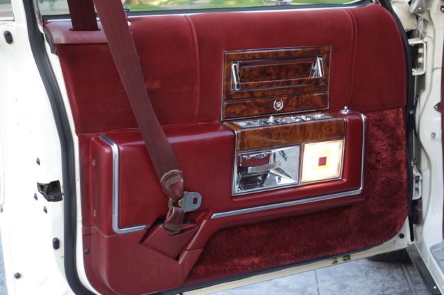 1991 White Cadillac Brougham Sedan