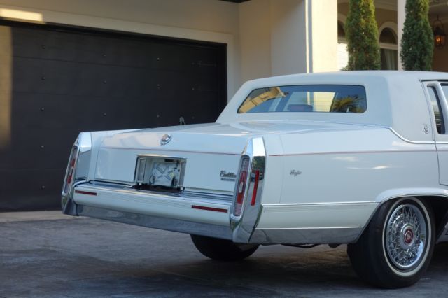 1991 White Cadillac Brougham Sedan