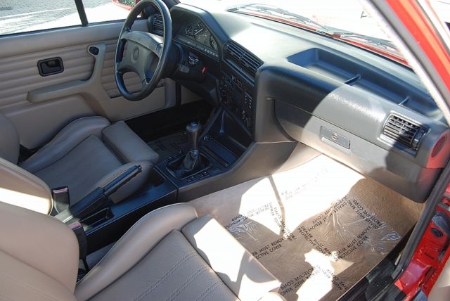 1991 Red BMW 3-Series Convertible