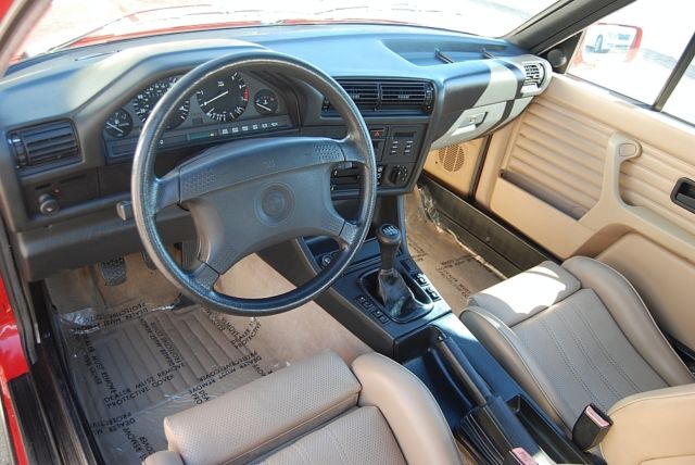 1991 Red BMW 3-Series Convertible