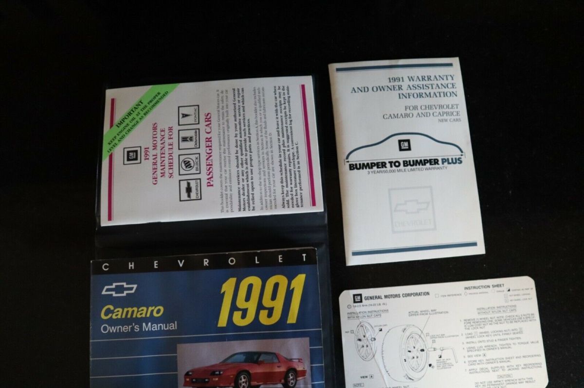 1991 Red Chevrolet Camaro Convertible