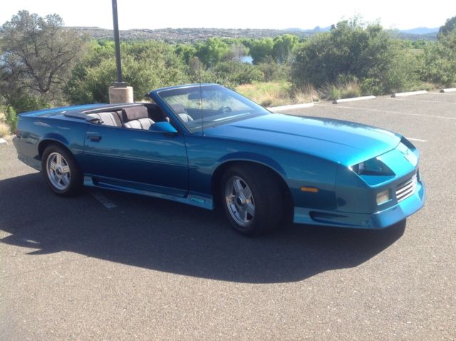 1991 Dark Teal Metallic Chevrolet Camaro Convertible