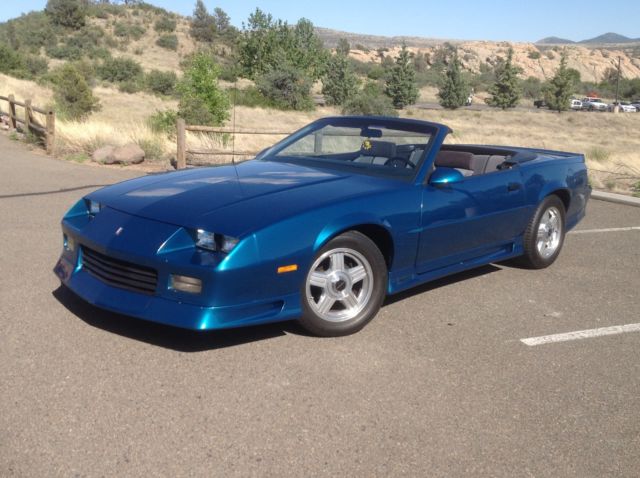 1991 Dark Teal Metallic Chevrolet Camaro Convertible