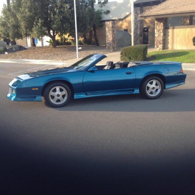 1991 Dark Teal Metallic Chevrolet Camaro Convertible