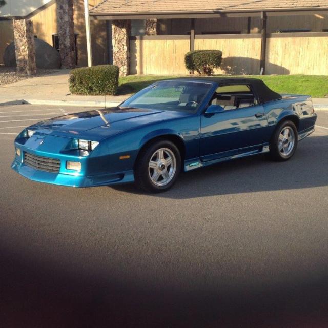1991 Dark Teal Metallic Chevrolet Camaro Convertible
