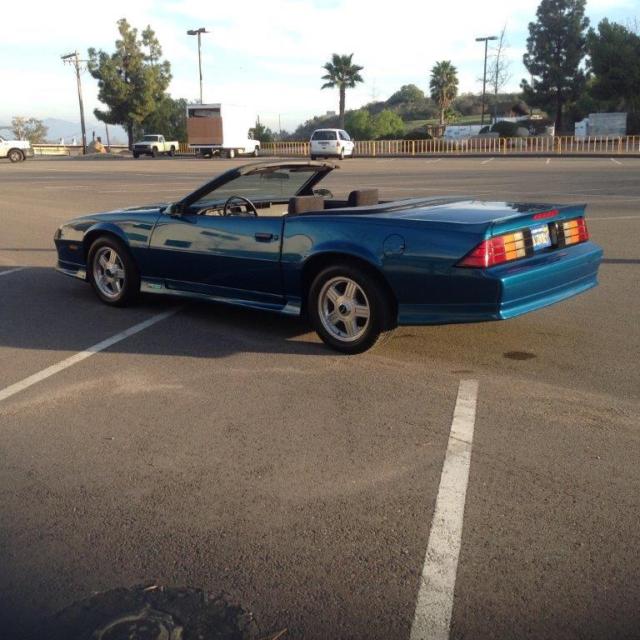 1991 Dark Teal Metallic Chevrolet Camaro Convertible