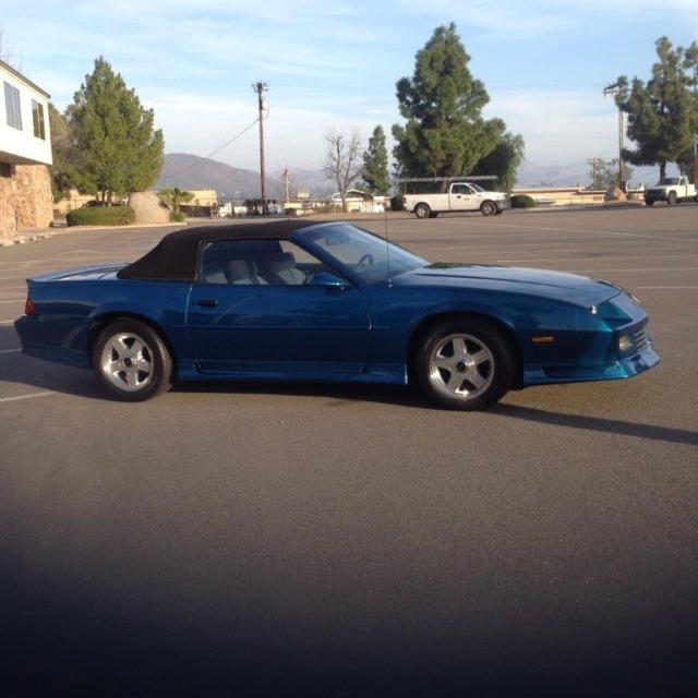 1991 Dark Teal Metallic Chevrolet Camaro Convertible