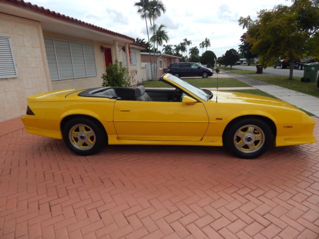 1991 Yellow Chevrolet Camaro Convertible