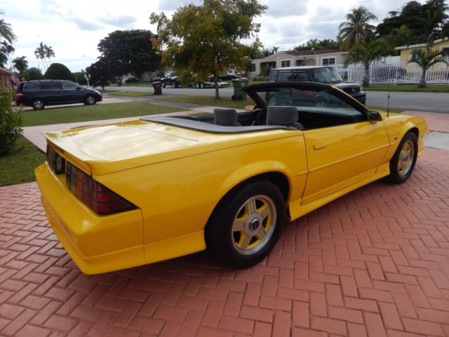 1991 Yellow Chevrolet Camaro Convertible