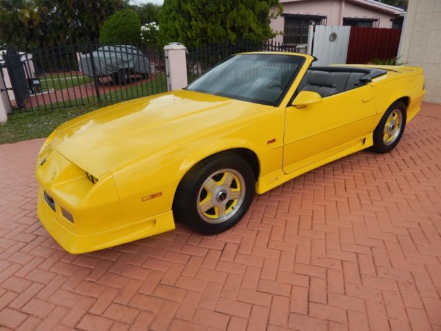 1991 Yellow Chevrolet Camaro Convertible