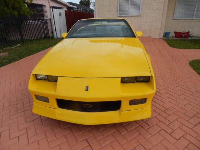 1991 Yellow Chevrolet Camaro Convertible