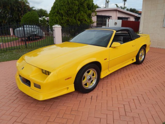 1991 Yellow Chevrolet Camaro Convertible