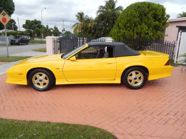 1991 Yellow Chevrolet Camaro Convertible