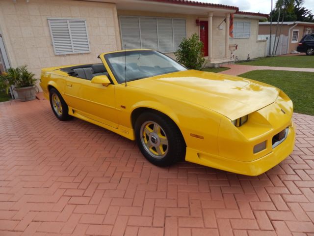 1991 Yellow Chevrolet Camaro Convertible