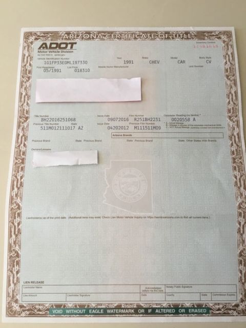 1991 White Chevrolet Camaro Convertible