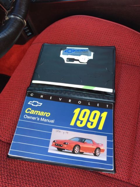 1991 Burgundy Chevrolet Camaro Coupe