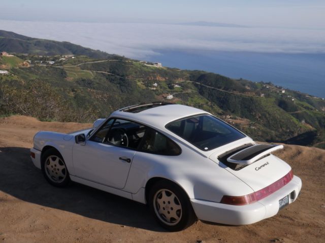1991 White Porsche 911 Coupe