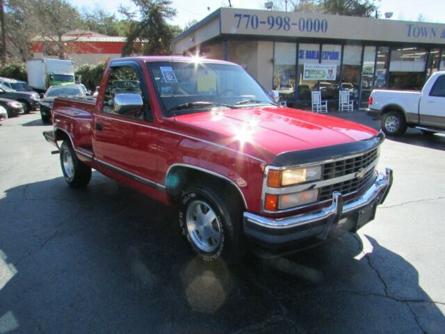 1991 Red Chevrolet C/K Pickup 1500 Standard Cab Pickup