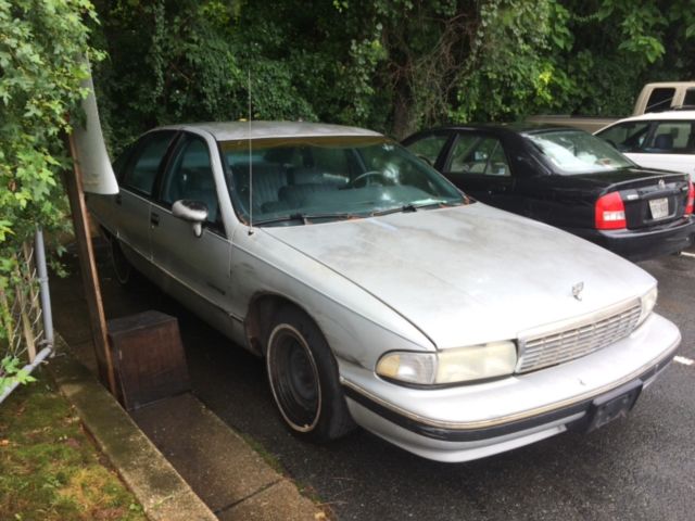 1991 Silver Chevrolet Capriceold Sedan