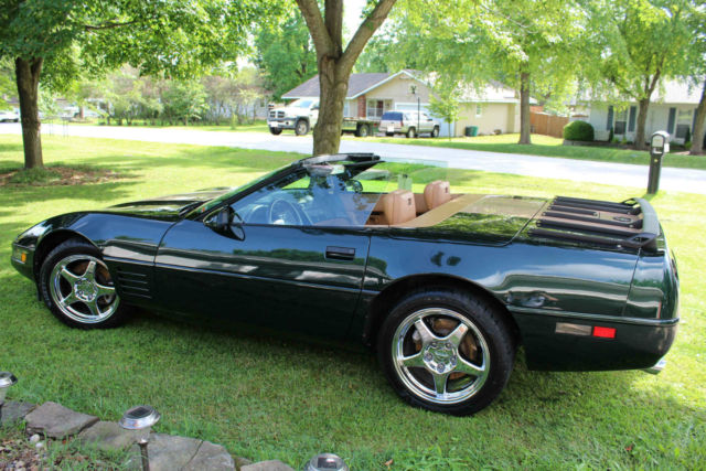1991 Dark Polo Green Chevrolet Corvette Convertible