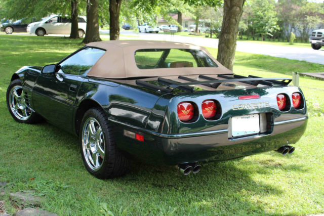 1991 Dark Polo Green Chevrolet Corvette Convertible