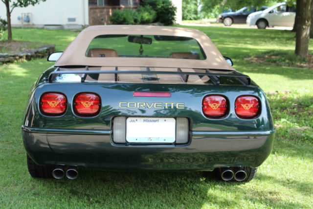 1991 Dark Polo Green Chevrolet Corvette Convertible