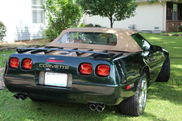 1991 Dark Polo Green Chevrolet Corvette Convertible
