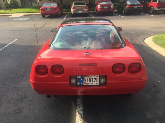 1991 Red Chevrolet Corvette Hatchback