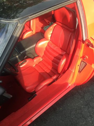 1991 Red Chevrolet Corvette Hatchback