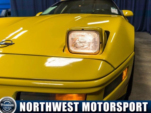 1991 Yellow Chevrolet Corvette --
