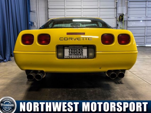 1991 Yellow Chevrolet Corvette --