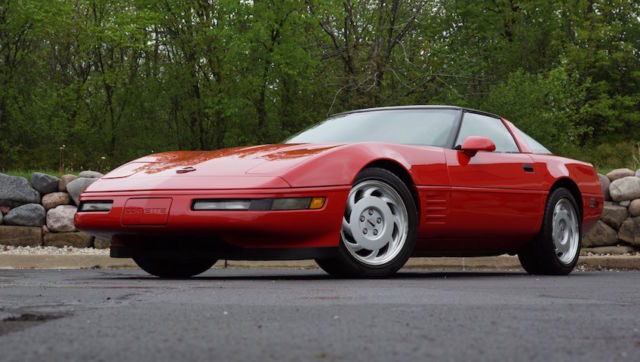 1991 Red Chevrolet Corvette Coupe