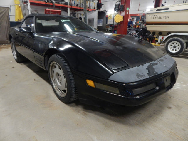 1991 Black Chevrolet Corvette Convertible