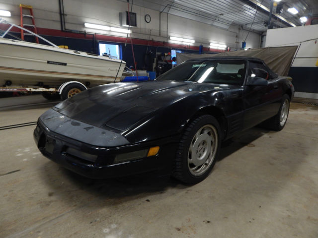 1991 Black Chevrolet Corvette Convertible
