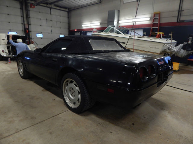 1991 Black Chevrolet Corvette Convertible
