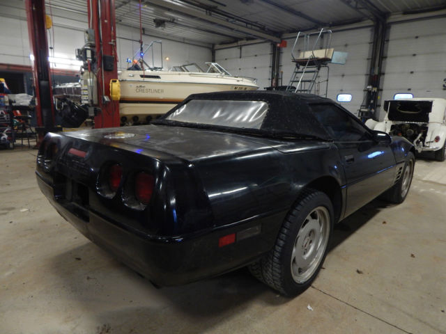 1991 Black Chevrolet Corvette Convertible